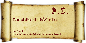 Marchfeld Dániel névjegykártya